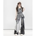 thumbnail image 6 of Side High Split Skirts for Women Breathable Dance Costume Fashion Asymmetrical Irregular Skirt Letter Print Skirt, 6 of 9