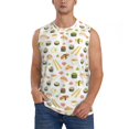 thumbnail image 1 of Balery Sushi and Rolls Camisetas sin mangas para hombre, absorbe la humedad y protege contra el mal olor.-Small, 1 of 7
