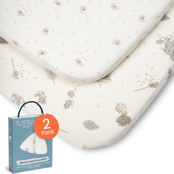 Sábanas ajustables Tutti Bambini Cocoon Bamboo Viscose, paquete de 2