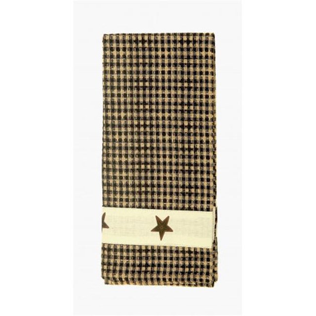 Mr. MJs Trading AG-30300S-4 Torchons, Motif Étoile Noire - Ensemble de 4