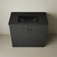 thumbnail image 4 of Lafayette 36" Freestanding Bathroom Vanity in Black Oak with Matte Black, 3-Hole Widespread Sink Top, 4 of 5