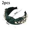 thumbnail image 2 of Diadema para mujer - Diadema con perlas anudadas Accesorios para el cabello Diademas para niñas Diadema antideslizante Moda Linda Diadema con nudo superior Regalos para mujeres MFZFUKR CPB-DE-LYY733-2, 2 of 5