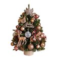 thumbnail image 2 of Mini Christmas Tree Desktop Decoration – Compact 45cm Pink Christmas Tree for Small Spaces, Easy Setup for Living Room, Bedroom, or Office, 2 of 5