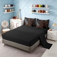 thumbnail image 5 of meiyoeat Eat Sleep Basketball King Bedding Setsfor Boys Teens,Sport Basketball Bedding Comforter Set, Black Reversible 7 Pieces, 5 of 6