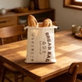 thumbnail image 4 of Beeswax Linen Bread Bag, Reusable Storage Container With Zip Closure, for Sourdough Loaves, Beige, 4 of 5