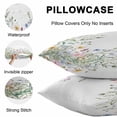 thumbnail image 5 of Throw Pillow Covers 20x20 Inch Set of 2, Spring Floral Waterproof Outdoor Pillow Covers, Wildflowers Herbs Summer Botanical Decorative Cushion Pillowcases for Couch, Sofa, Bed, Garden, Patio, 5 of 9