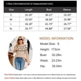 thumbnail image 5 of Cogild Sweaters for Women Halloween Sweater Fair Isle Knit Black Cat Pumpkin Crew Neck Pullover Fall Top, 5 of 9