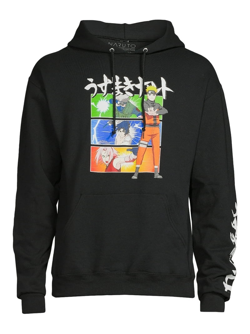 Naruto Men's Big Men's Long Sleeve Graphic Hoodie Sweatshirt - Main Image