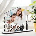 thumbnail image 2 of Minkissy Graduation Photo Frame White Wood Graduation Cap Use 1 Piece, 2 of 6