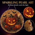 thumbnail image 4 of Halloween Pearl Art Kits for Adults Pearl Diamond Art Diy Kits Halloween Decorations DIY Pearl Painting Kit for Adults & Beginners(pumpkin), 4 of 8