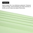 thumbnail image 4 of Unique Bargains Double Sided Color Flower Wrapping Paper Light Green+Gold 22.8'x22.8' Waterproof 10 Pack, 4 of 5