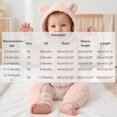 thumbnail image 4 of Toddler Kids Winter Clothes,Cute Warm Solid Color Long Sleeved Zipper Hooded Jumpsuit Rompers,Kids Essentials, 4 of 10