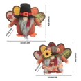 thumbnail image 4 of 2pcs Autumn Fall Thanksgiving Gnome Maple Elf Shelf Tiered Tray Decor, 4 of 4