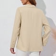 thumbnail image 7 of IROINNID Women's Blazer Jacket Long Sleeve Solid Color Peak Lapel Outwear, Leisure Autumn/Winter Collection Jacket Lapel Small Suit, 7 of 7