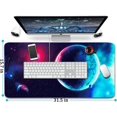 thumbnail image 6 of Gaming Mouse Pad, 31.5x15.7x0.12 inch Large Extended Computer Keyboard Mouse Mat, Water Resist Non-Slip Mousepad Rubber Base Long XXL Gaming Mouse Pad for Work & Gaming, Office & Home, Space, 6 of 6