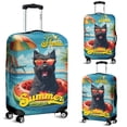 thumbnail image 2 of Hello Summer Scottish Terrier Pool Day on Watermelon Float Travel Luggage Cover Scottie Dog Lover Gifts Suitcase Dust Protective Decor - 13008, 2 of 5