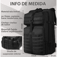 thumbnail image 2 of Mochila Xtellar Táctica Miliitar Senderismo Campismo Impermeable 60l Color Negro, 2 of 2