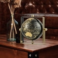 thumbnail image 2 of Gymax 6 Inch Geographic 720° Swivel World Globe w/ Clear Printing Square Frame Desktop, 2 of 9