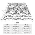 thumbnail image 3 of Bixox Fleece Blanket Fish Bones Pattern Super Soft Double-Sided Microfiber Flannel Blanket for Sofa, Bed, Couch, Suitable for All Seasons - 60"x50", 3 of 5