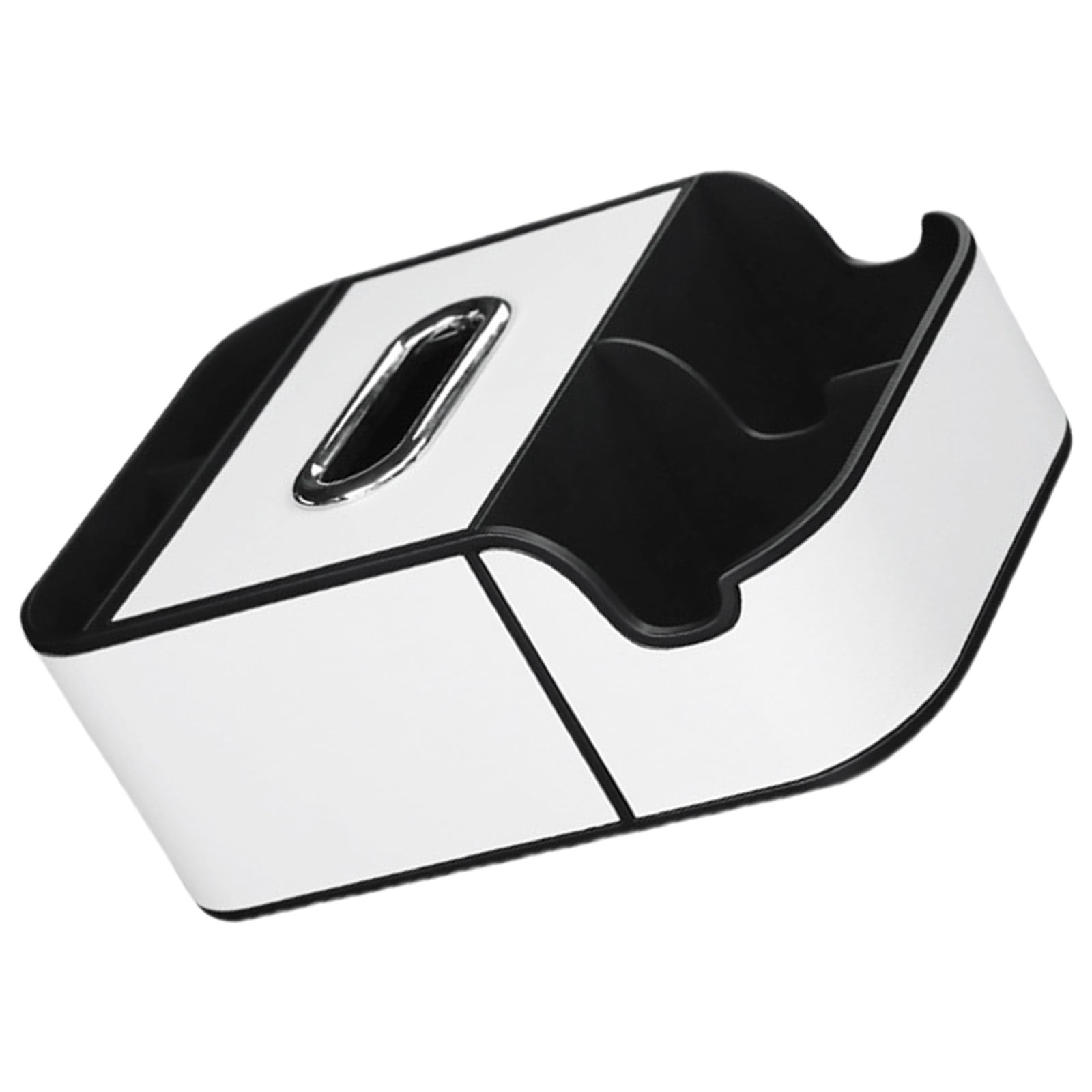 Center Console Leather Tray Car Seat Organizers Car Armrest Extra Storage Box Car Interior Storage Box with Phone Slot