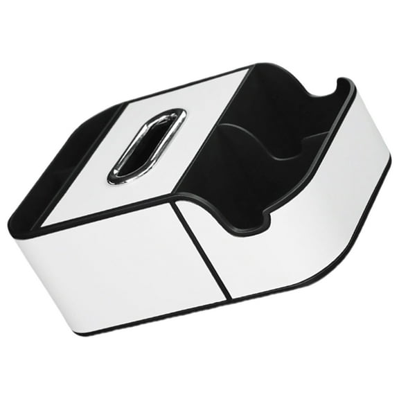 Center Console Leather Organizers Tray Car Armrest Extra Storage Box Tissue Holder Car Storage Box Car Seat Organizers