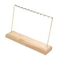 thumbnail image 1 of Wisewang Support d'Exposition pour Boucles d'Oreilles Base en Bois pour Présentoir de Bracelets Petite Bague Collier en Vente Or Grand, 1 of 6