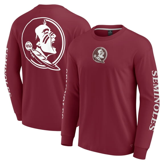 Men's Fanatics Garnet Florida State Seminoles Strive Long Sleeve T-Shirt