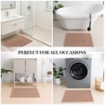 thumbnail image 3 of Yiannan 20x32 Inch Cotton Bath Rug, Soft Absorbent Non Slip Mat, Machine Washable Non Shedding, Fashionable Mat for Bathroom, Kitchen and Laundry,Mauve, 3 of 8