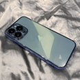 thumbnail image 1 of Luxury Plating Square Frame Clear Phone Case For iPhone 13 12 11 14 Pro Max Mini X XS XR 7 8 Plus SE3 Transparent TPU Soft Cover, 1 of 5