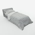 thumbnail image 2 of Ambesonne Floral Bedding Set 3 Pcs, Different Flower Species, Twin, Charcoal Grey White, 2 of 2
