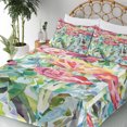 thumbnail image 3 of Ambesonne Colorful Fitted & Top Sheet Set with Shams, Summer Spring, Multicolor, 3 of 5