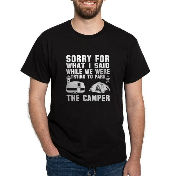 CafePress - Sorry For What I Said RV Camping Shirt T Shirt - Men's Classic Graphic Cotton T-Shirt