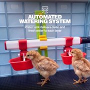 Hatching Time 9.5 Chick Brooders, ABS Plastic 3-Layer Modular Design, Automatic Heating System, Stackable Brooder for Chicks, Quail & Pheasant