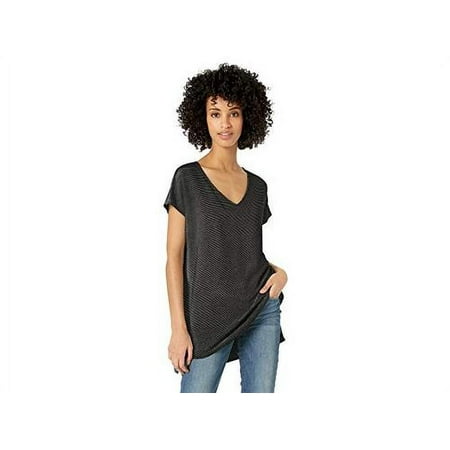 Amazon Brand - Daily Ritual Women s Supersoft  Black/White Stripe  Size Large