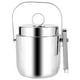 thumbnail image 4 of Cubo de hielo de doble pared de acero inoxidable Eddwiin, contenedor de champán para vino, barra, utensilios para KTV, suministros, 4 of 5