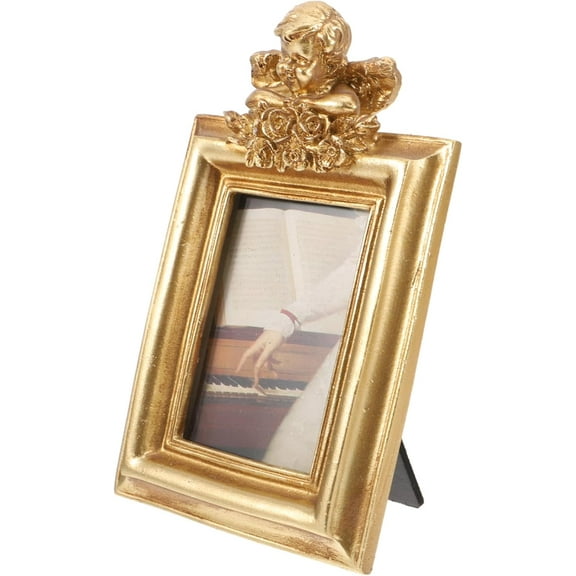 Vintage Angel Photo Frame for Tabletop Display Chic Decorative Picture Holder Retro Style Home Decor