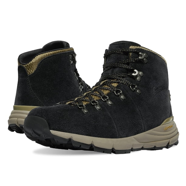 Botas de senderismo Danner Mountain 600 impermeables para hombre, color negro/caqui
