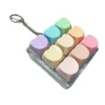 thumbnail image 4 of Xuanheng Keyboard Clicker Toy Adults Gifts Funny Lightweight Cube Keyboard Fidget Toy Rainbow Heart, 4 of 8