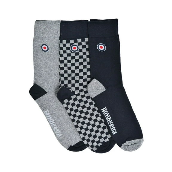 Lambretta Mens Checked Socks (Pack of 3)