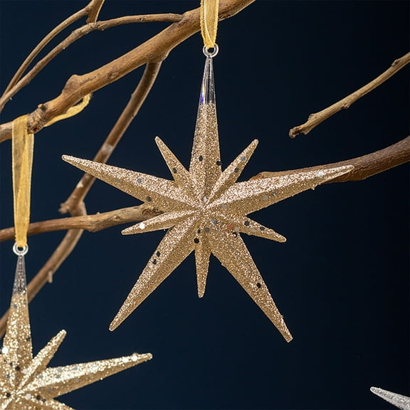 Decoración de Navidad colgante estrella explosiva colgante árbol de Navidad decoraciones