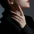 thumbnail image 4 of HANXIULIN Silver Women Fashion Trend Single Full Diamond Zircon Ring Ladies Jewelry Diamond Rings for Women Size 5 11, 4 of 5