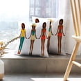 thumbnail image 6 of LALILO Throw Pillow Covers Girls Summer Clothes Body African Cushion Cover 18" x 18", 2 Pack, 6 of 6