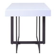 thumbnail image 5 of Furniture of America Ariadne 1-Drawer Wood White and Gun Metal End Table, 5 of 12