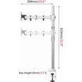 thumbnail image 2 of Fully Adjustable Single Monitor Standing Mount Extra Tall 31.5" Pole for One Display up to 32" - SA-D280-White, 2 of 5