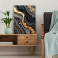 thumbnail image 5 of Luxury Abstract Geode Gold Black Marble Swirl Canvas Art for Living Room Bedroom Office Hotel Lobby Entryway Gallery Decor, 5 of 8