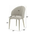 thumbnail image 3 of Miekor Furniture Cora Champagne Fabric Side Chair (Set of 2) 74988, 3 of 7