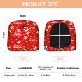 thumbnail image 3 of Red Christmas Snowman Seat Covers for Dining Room Chairs Set Of 6,Stretch Printed Washable Chair Seat Cover with Elastic Ties and Button,Removable Waterproof Couch Cushion Covers, 3 of 6