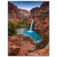 thumbnail image 1 of Picture-Tiles.com: Waterfalls Ceramic Tile Wall Mural WAL501146-34L. 24"W x 32"H using (12) 8" x 8" Ceramic Tiles-Satin Finish, 1 of 3