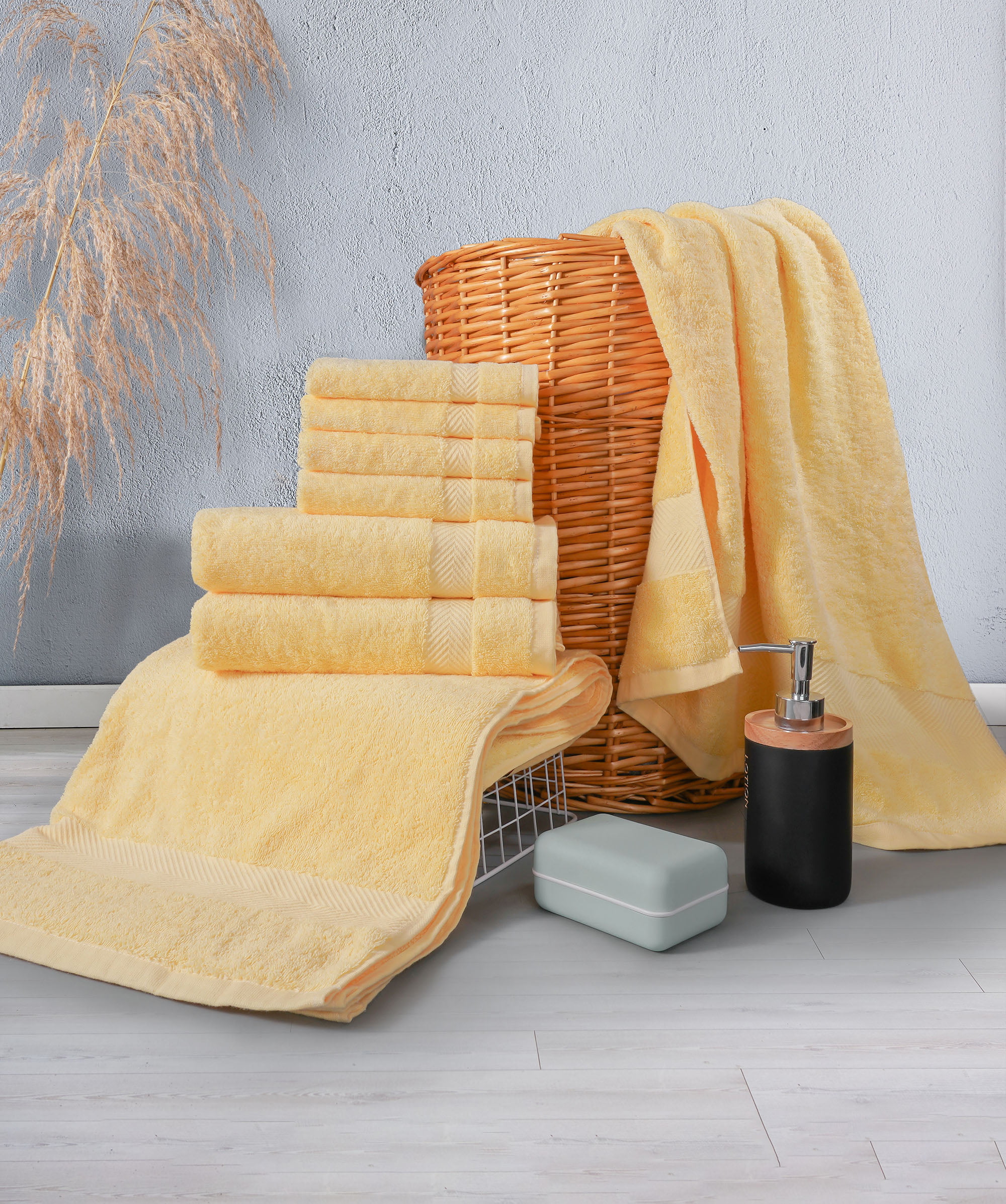 Addy Home Best Value 24pc Bath Towel Set 2 Sheets 4 Bath 6 Hand 4 Fingertip 8 Wash White Walmart Com