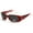 Red, variant on New Polarized Men Womens Shield Wrap Around Sunglasses Fashion Designer Shades